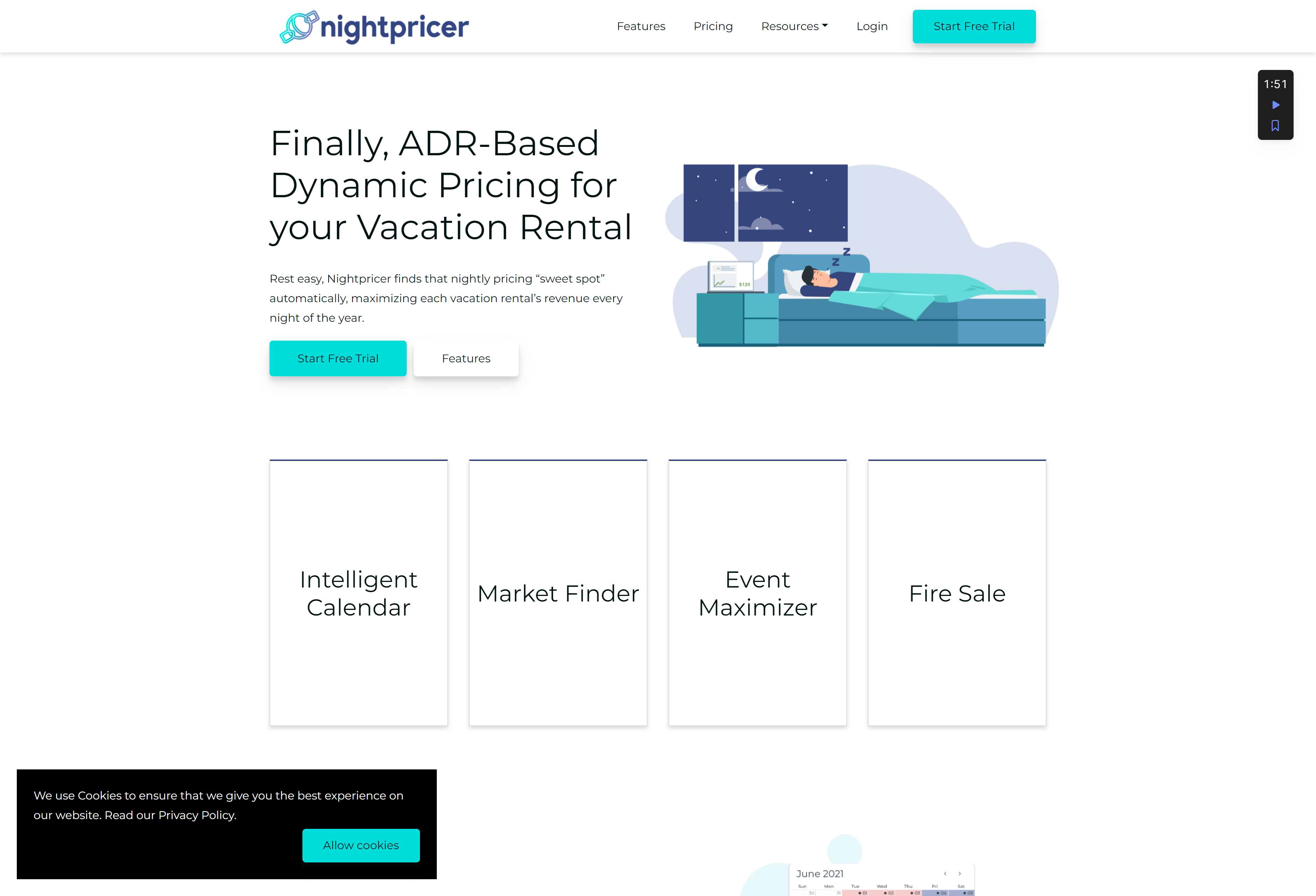 nightpricer homepage
